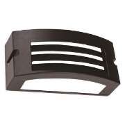 Imagine Aplica de perete Lm04 oval E27 max 10W LED 220X99X100mm IP54 negru PRO