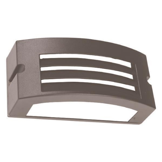 Imagine Aplica de perete Lm04 oval E27 max 10W LED 220X99X100mm IP54 gri pro Arte Illumina