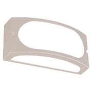 Imagine Aplica de perete Lm05 oval E27 max 10W LED 220X85X100mm IP54 alb pro Arte Illumina