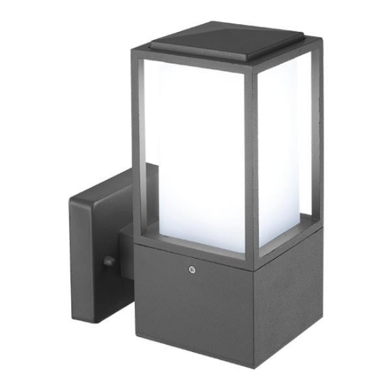 Imagine Aplica pătrată 527 230X100X160mm IP44 gri Arte Illumina
