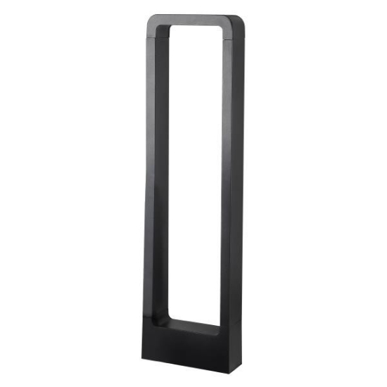 Imagine Post din aluminiu 7W 162X57X400 IP65 3000K negru Arte Illumina