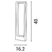 Imagine Post din aluminiu 7W 162X57X400 IP65 3000K negru Arte Illumina
