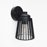 Imagine Aplice de perete din plastic 1x27 MAX 10W 135x153x225mm IP44 negru Arte Illumina