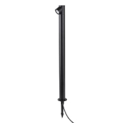 Imagine Post din aluminiu 5W Ø55X800mm IP65 3000K Negru Arte Illumina