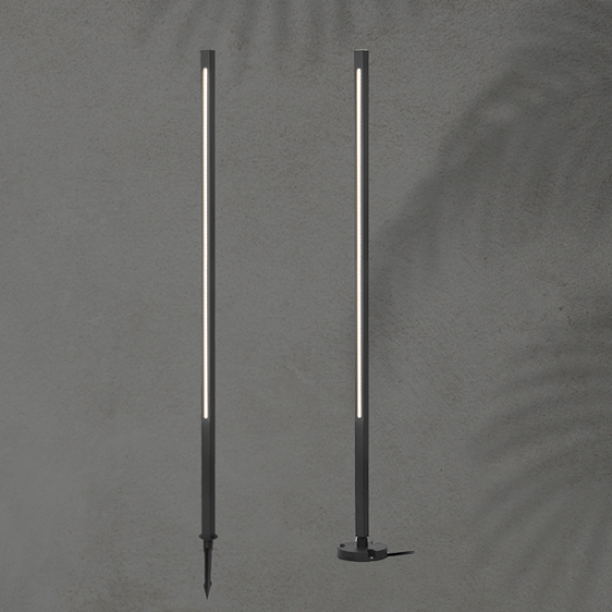 Imagine Post din aluminiu 15W 25X1000mm IP65 3000K negru Arte Illumina