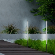 Imagine Post din aluminiu 15W 25X1000mm IP65 3000K negru Arte Illumina