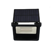 Imagine Aplica de perete cu panou solar și senzor de mișcare 13W 1600Lm 168X40X191mm 3CCT Negru Arte Illumina