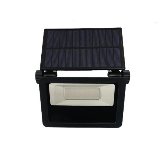Imagine Aplica de perete cu panou solar și senzor de mișcare 13W 1600Lm 168X40X191mm 3CCT Negru Arte Illumina