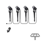 Imagine Spot de grădină cu spike, 4 piese, 5W, 500Lm, 4000K cu adaptor IP44