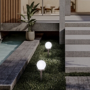 Imagine Pandantiv solar pentru grădină cu spike ball 100x340mm 4000K Arte Illumina