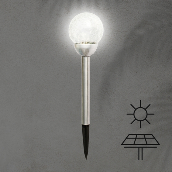Imagine Pandantiv solar pentru grădină cu spike ball 80X385mm RGB Arte Illumina