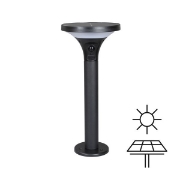 Imagine Lampa solară de perete cu post și senzor de mișcare 3.8W 500Lm 160X160X350mm 3CCT ARTE ILLUMINA