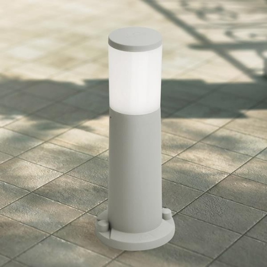 Imagine Fumagalli Amelia 400 Bollard 1xE27 A60 LED 8,5W 3CCT (2700K-4000K-6500K) Gri Opal
