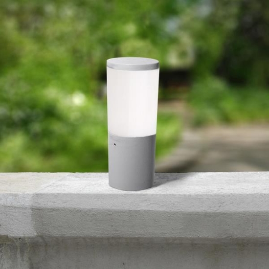 Imagine Fumagalli Amelia 250 Bollard 1xE27 A60 LED 8,5W 3CCT (2700K-4000K-6500K) Gri Opal