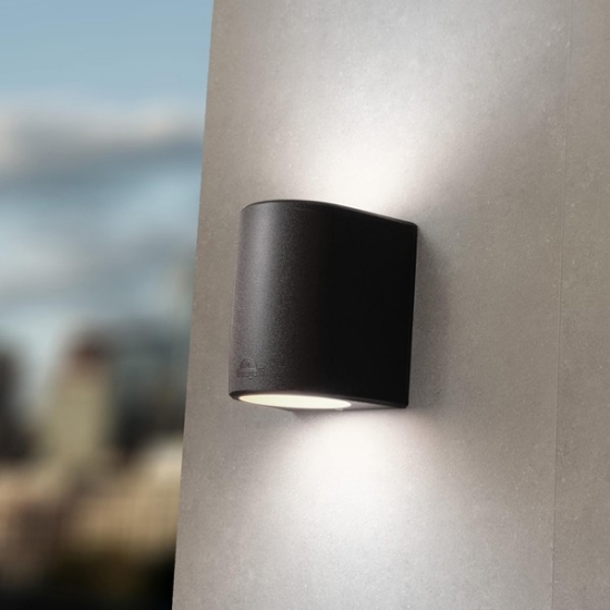 Imagine Fumagalli Marta 160 2L Aplica Up/Down 2XGX53 LED 3W 3CCT(3000K-4000K-6500) 192X164mm Negru