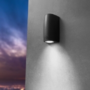 Imagine Fumagalli Marta 90 1L Aplica de Perete 1XGU10 LED 2,9W 2CCT(2700K-4000K) 170mmX92mm Negru