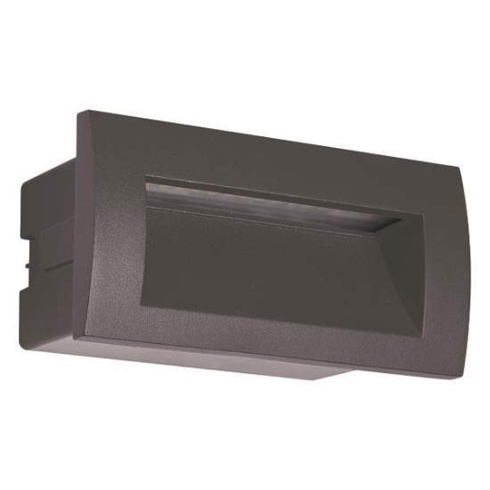 Imagine Pendul LED încastrat 3W 3000K IP54 220-240V 140X70X70mm Pro Grafit Arte Illumina