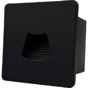 Imagine Pendul LED încastrat 3W DC24V 18Lm 3000K 85X85X46mm IP54 Negru Arte Illumina
