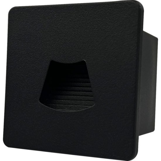 Imagine Pendul LED încastrat 3W DC24V 18Lm 3000K 85X85X46mm IP54 Negru Arte Illumina