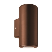 Imagine Aplica de perete rotund up-down plastic 1xGU10 Max 7W cu bronz antic Arte Illumina