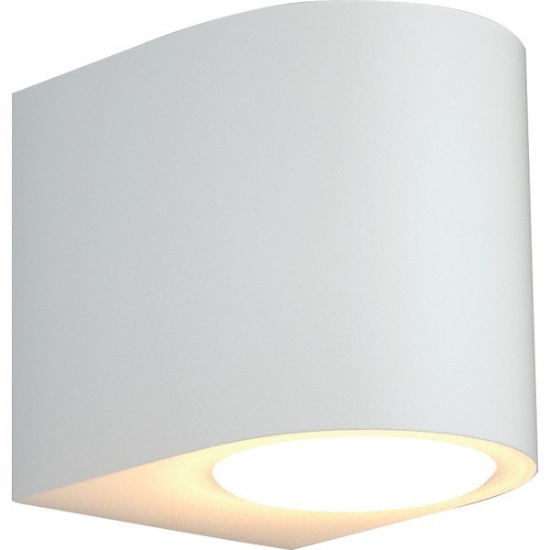 Imagine Aplica de perete ovală GU10 Max 5W 80X70X90mm IP54 albă Arte Illumina