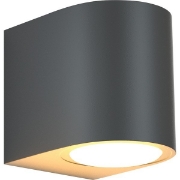Imagine Aplica de perete ovală GU10 Max 5W 80X70X90mm IP54 neagră Arte Illumina