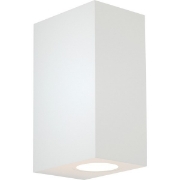 Imagine Aplica de perete Updown pătrată 2XGU10 Max 5W 147X70X90mm IP65 Alb Arte Illumina