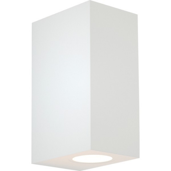 Imagine Aplica de perete Updown pătrată 2XGU10 Max 5W 147X70X90mm IP65 Alb Arte Illumina