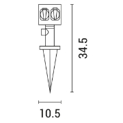 Imagine Spike cu două prize, 1.5m cu plug Arte Illumina