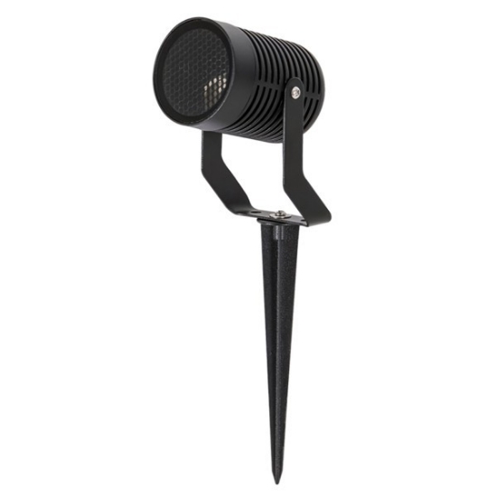 Imagine Spot Light pentru Grădină din Aluminiu-Sticlă cu Plasă 1xGU10 Max7w 66x91x250mm IP65 Negru Arte Illumina