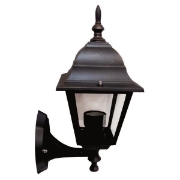 Imagine Aplica de perete din aluminiu pătrată E27 bronz Arte Illumina