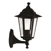 Imagine Aplica de perete hexagonal din aluminiu E27 neagră Arte Illumina