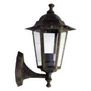 Imagine Aplica de perete hexagonal din aluminiu E27 bronz Arte Illumina