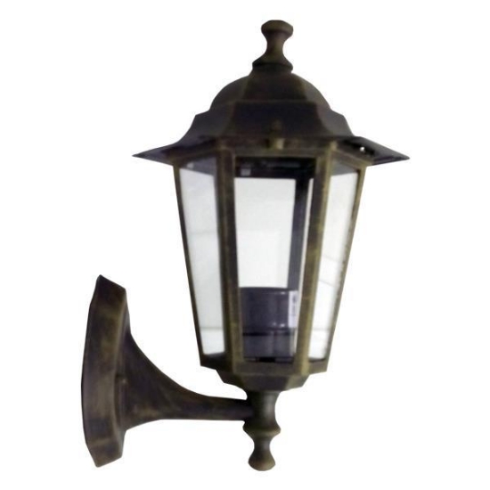 Imagine Aplica de perete hexagonal din aluminiu E27 bronz Arte Illumina