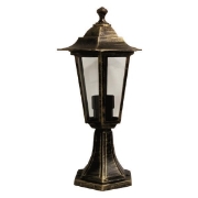 Imagine Post floor hexagonal din aluminiu E27 bronz Arte Illumina