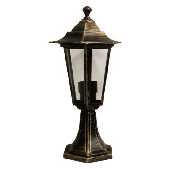 Imagine Post floor hexagonal din aluminiu E27 bronz Arte Illumina