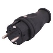Imagine STECHER LINIAR CAUCIUCAT CU MANSON LUNG / NEGRU