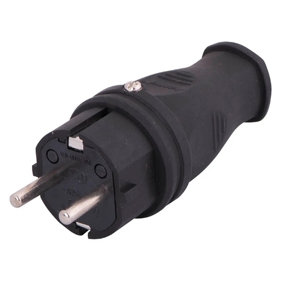 Imagine STECHER LINIAR CAUCIUCAT CU MANSON LUNG / NEGRU