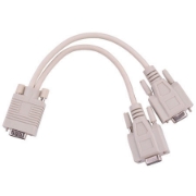 Imagine CABLU ADAPTOR VGA 15PINI TATA-2X 15PINI MAMA