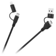 Imagine CABLU USB A/C - USB C/LIGHTNING (2+2) 1M