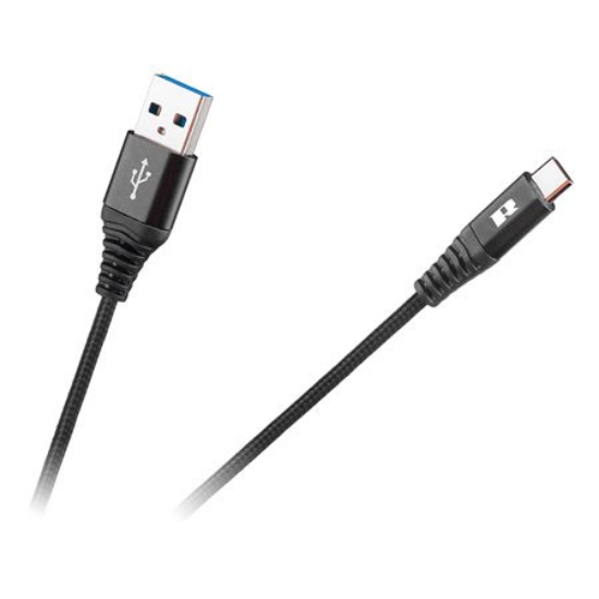 Imagine CABLU USB - USB TIP C REBEL 100 CM NEGRU