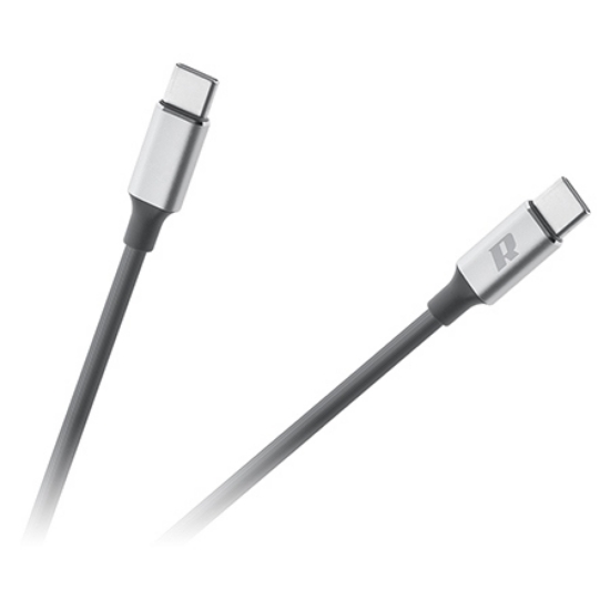 Imagine CABLU USB TIP C - USB TIP C 65W 100 CM NEGRU REBEL
