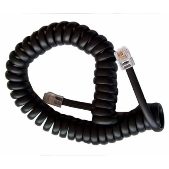 Imagine CABLU TELEFONIC SPIRALAT 4.2M NEGRU