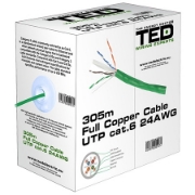 Imagine CABLU UTP CAT 6 CUPRU 0.5MM 305M TED ELECTRIC