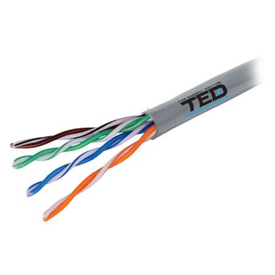 Imagine CABLU UTP CAT 5 CUPRU 0.5MM 305M TED ELECTRIC