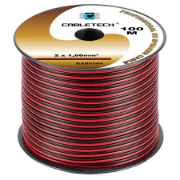 Imagine CABLU DIFUZOR CUPRU 2X1.00MM ROSU/NEGRU 100M