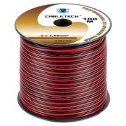 Imagine CABLU DIFUZOR CUPRU 2X1.50MM ROSU/NEGRU 100M