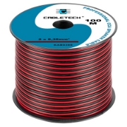 Imagine CABLU DIFUZOR CCA 2X0.35MM ROSU/NEGRU 100M