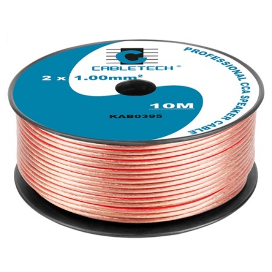 Imagine CABLU DIFUZOR CCA 2X1.00MM TRANSPARENT 10M