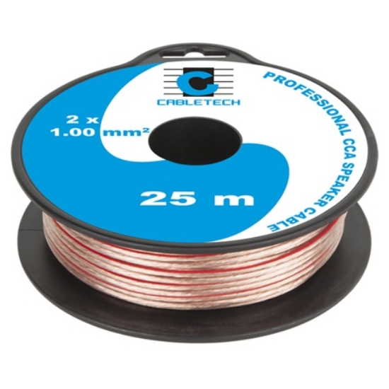 Imagine CABLU DIFUZOR CCA 2X1.00MM TRANSPARENT 25M